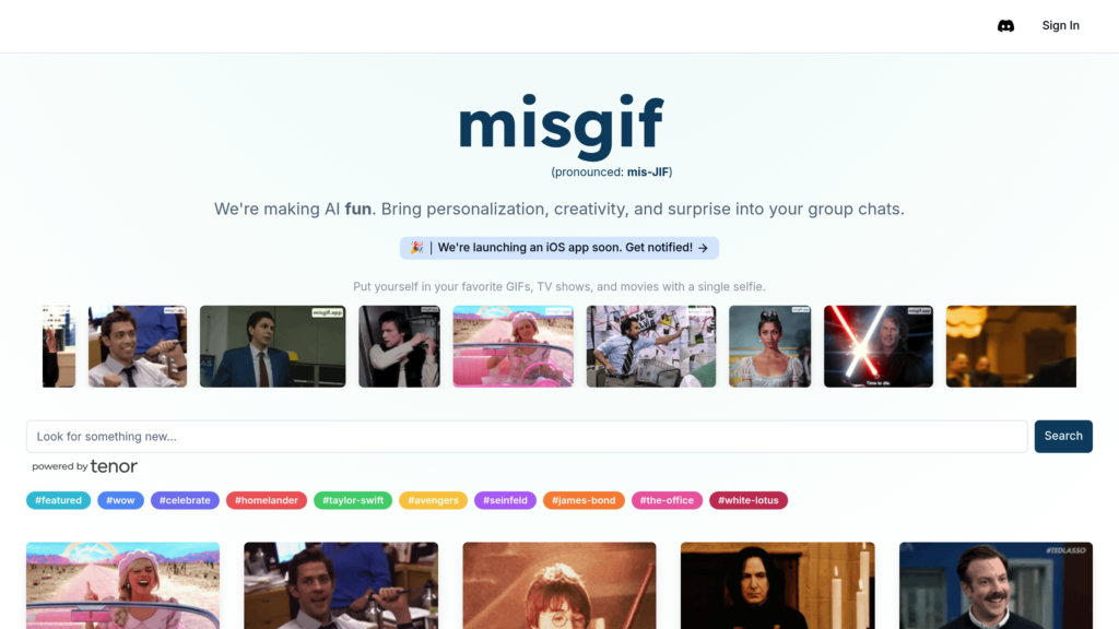 Misgif screenshot