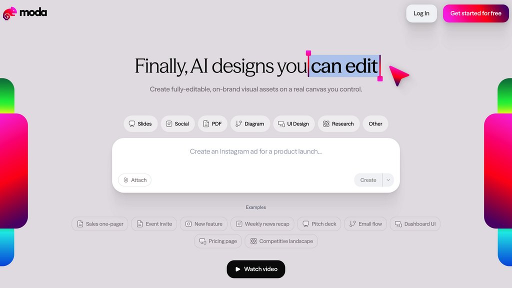 Moda screenshot