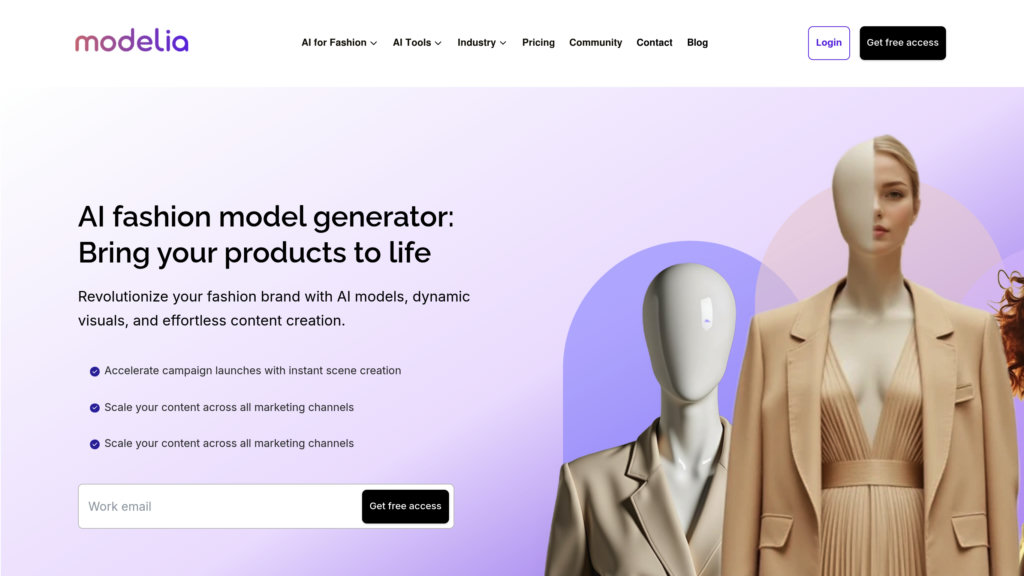 Modelia screenshot