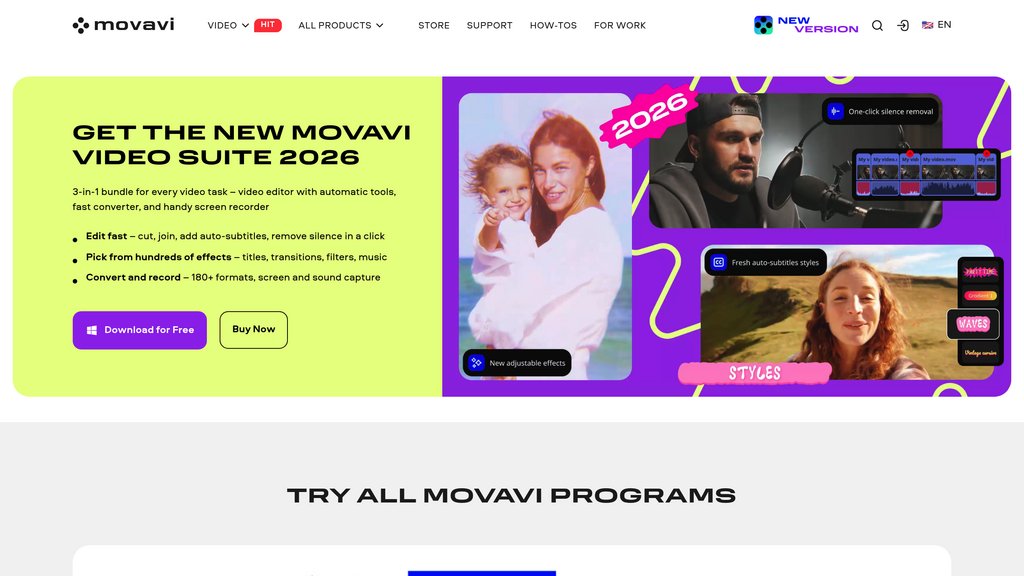 Movavi Video Editor 2026 screenshot