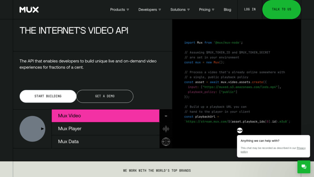 Mux screenshot
