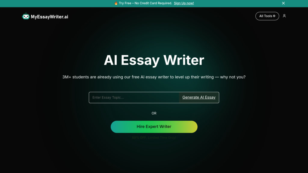 MyEssayWriter.ai screenshot