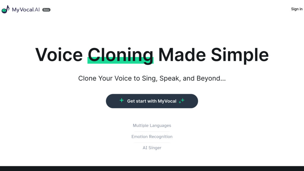 MyVocal.AI screenshot