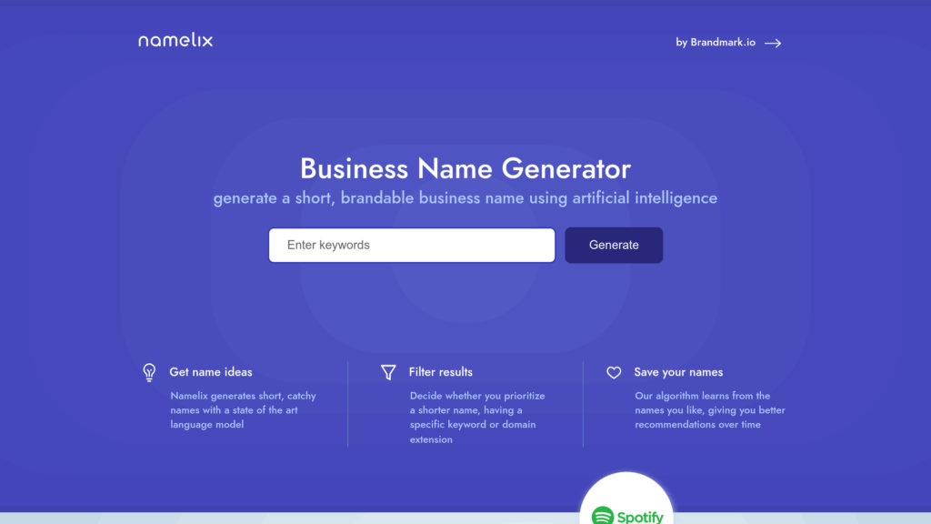 Namelix screenshot
