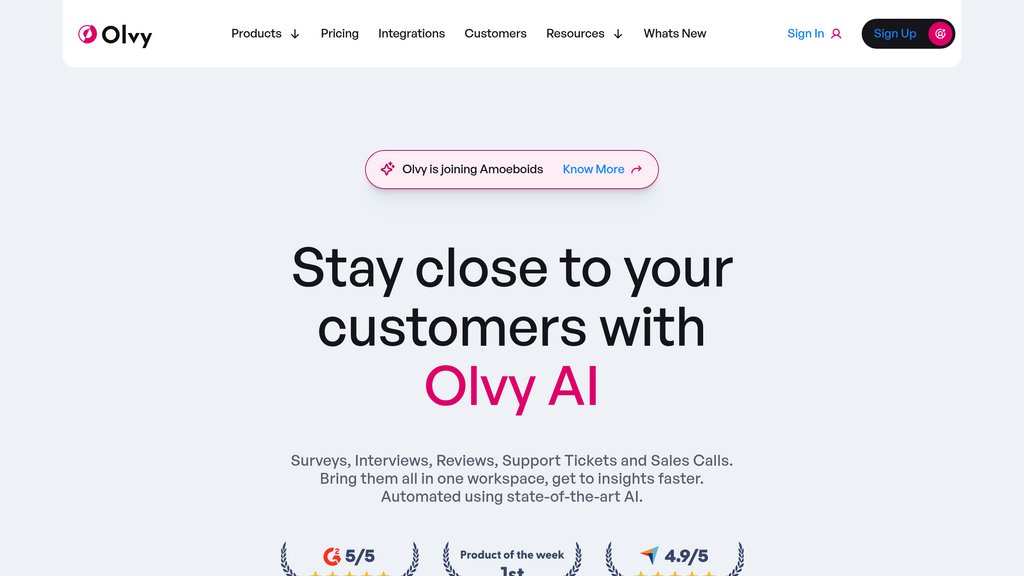 Olvy screenshot