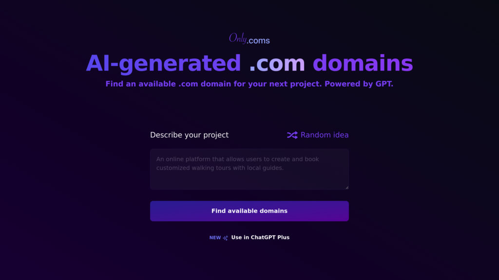 OnlyComs screenshot