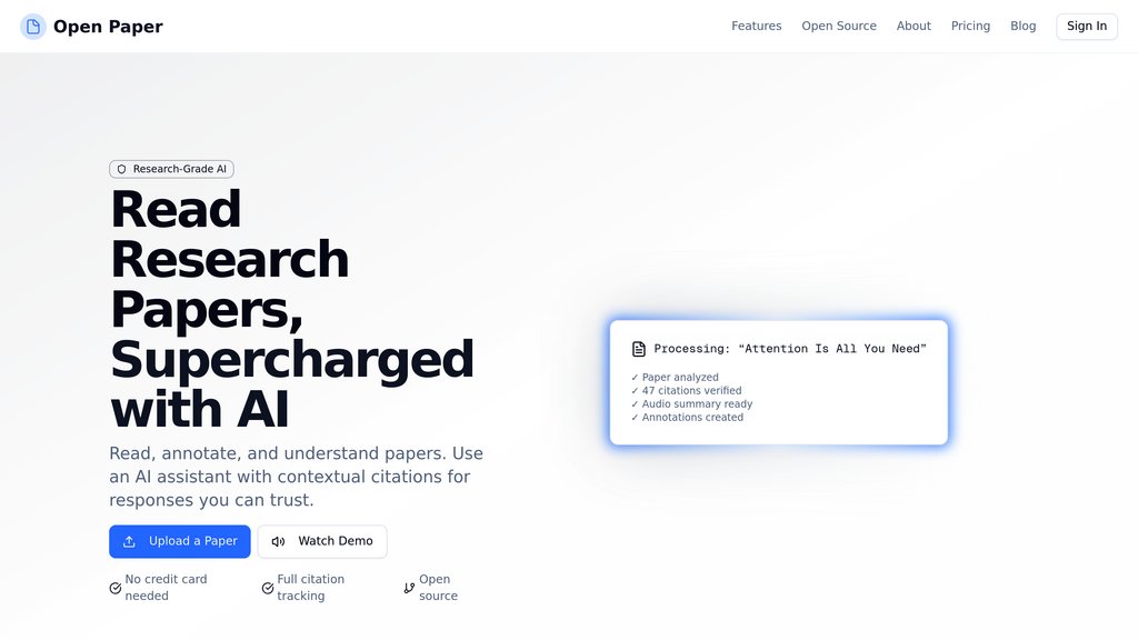 Open Paper screenshot