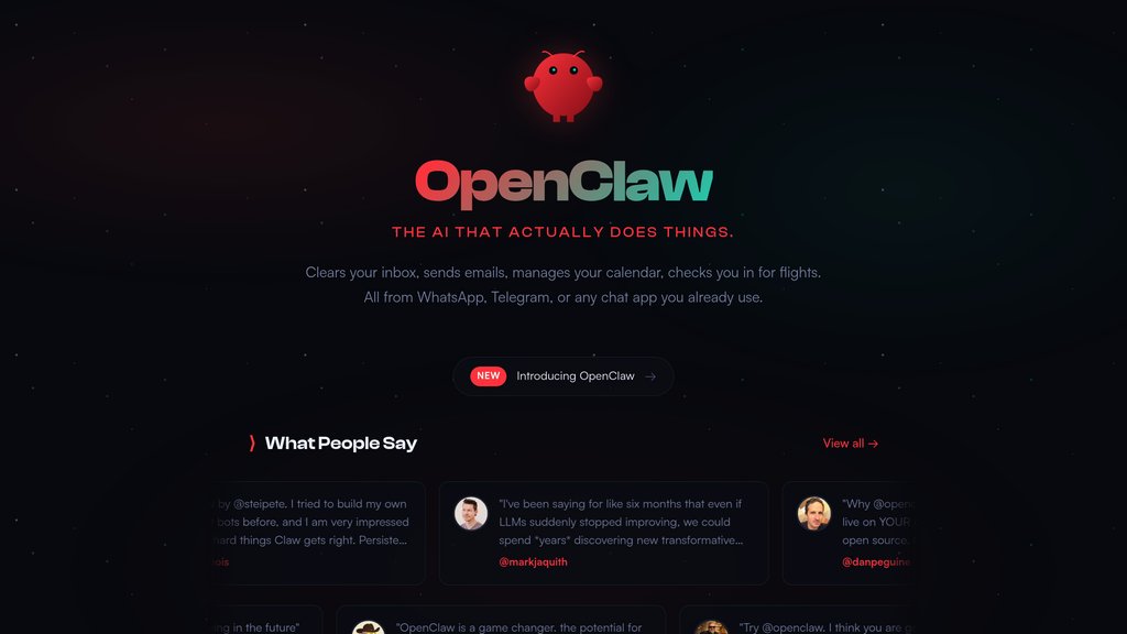 OpenClaw screenshot