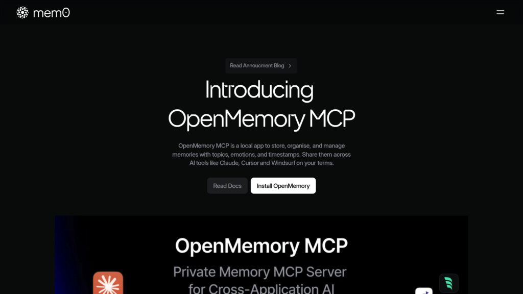 OpenMemory MCP screenshot
