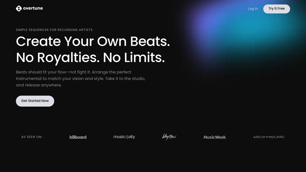 Overtune screenshot