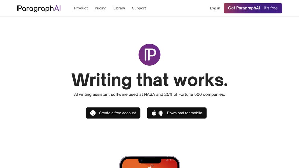 ParagraphAI screenshot