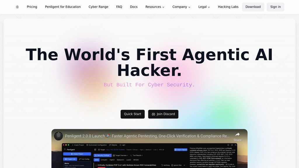 Penligent screenshot