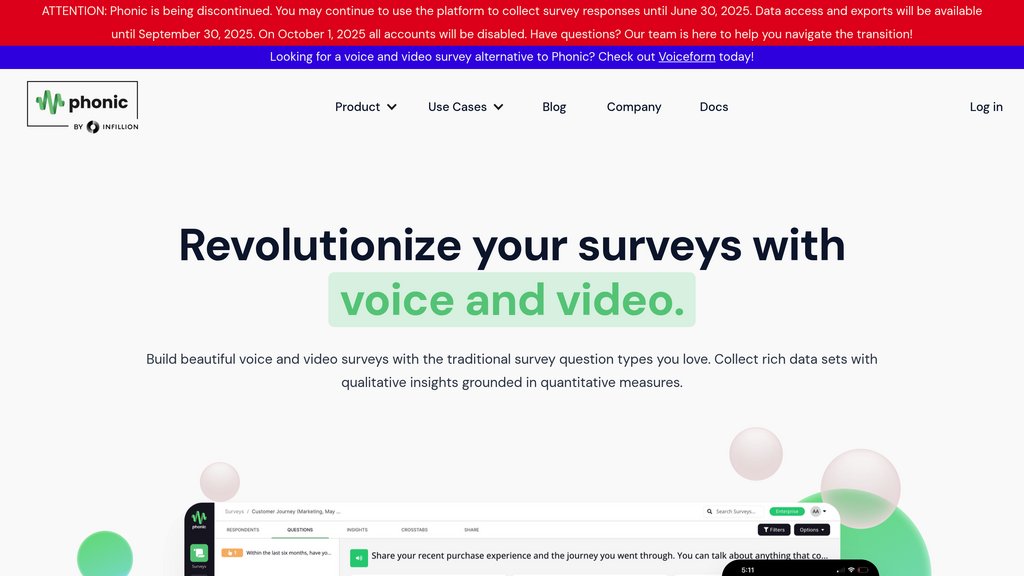 Phonic screenshot