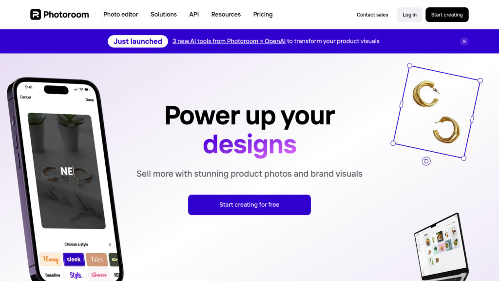 Photoroom screenshot