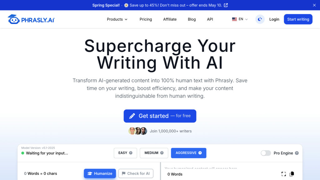 Phrasly.AI screenshot