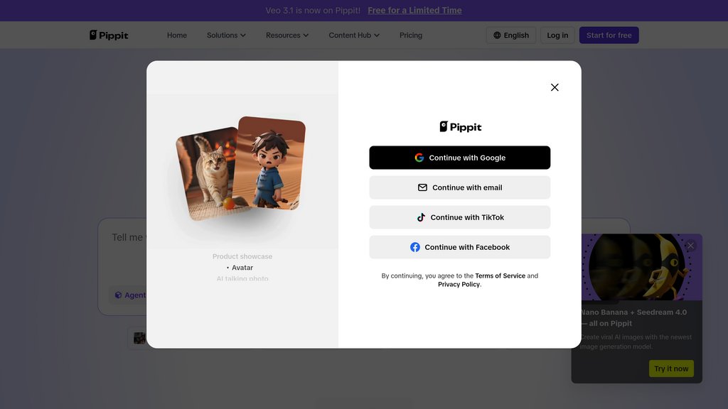 Pippit AI screenshot