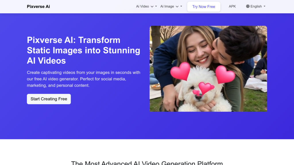 Pixverse AI screenshot