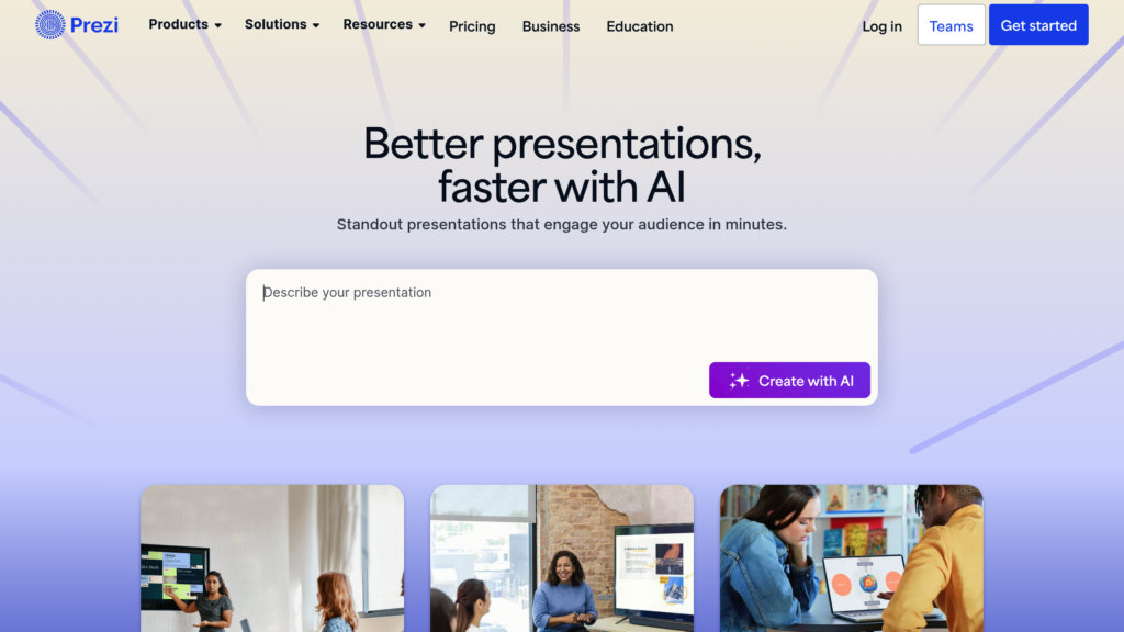 Prezi screenshot