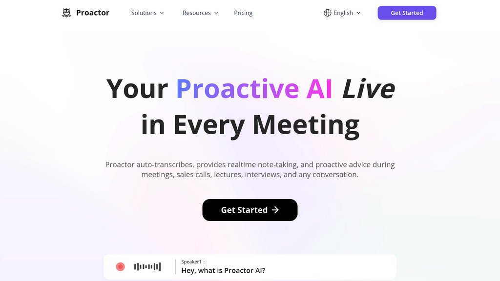 Proactor AI screenshot