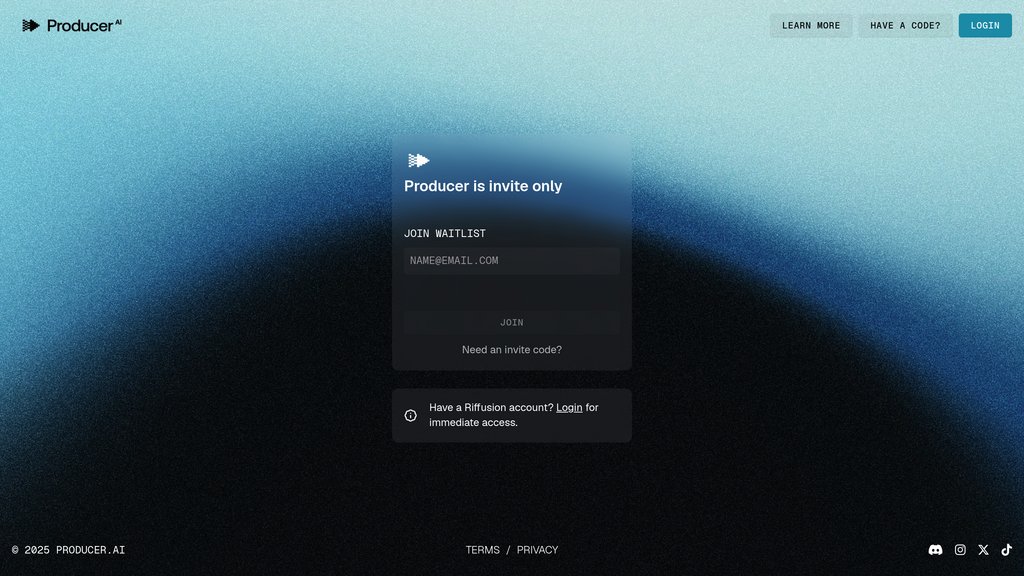 Producer AI screenshot