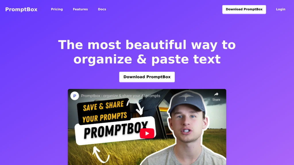 PromptBox screenshot