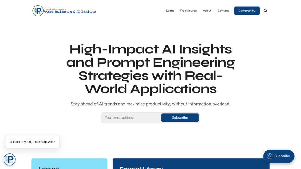 PromptEngineering.org screenshot