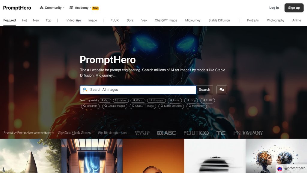 PromptHero screenshot