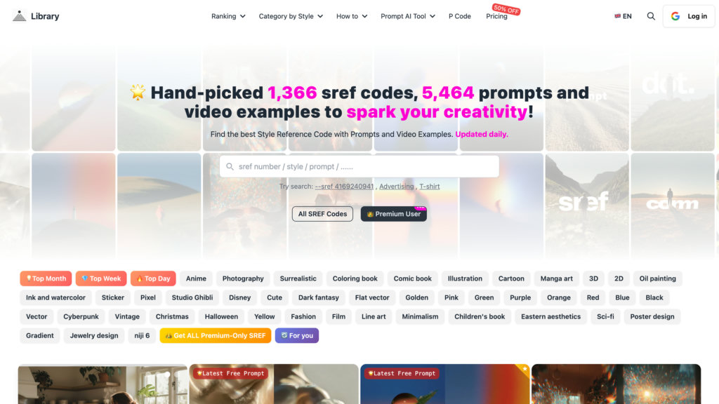 PromptSREF screenshot