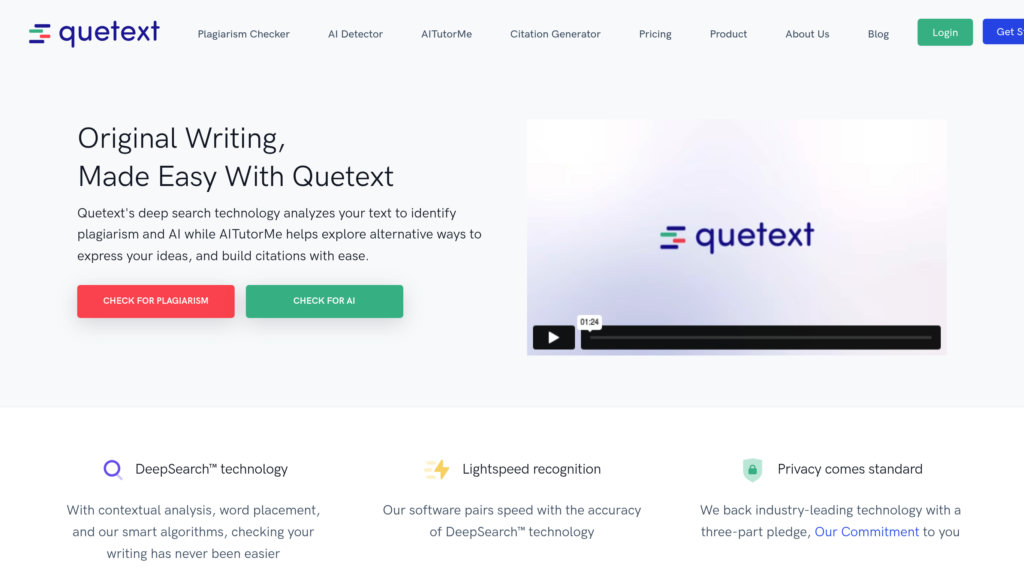 Quetext screenshot