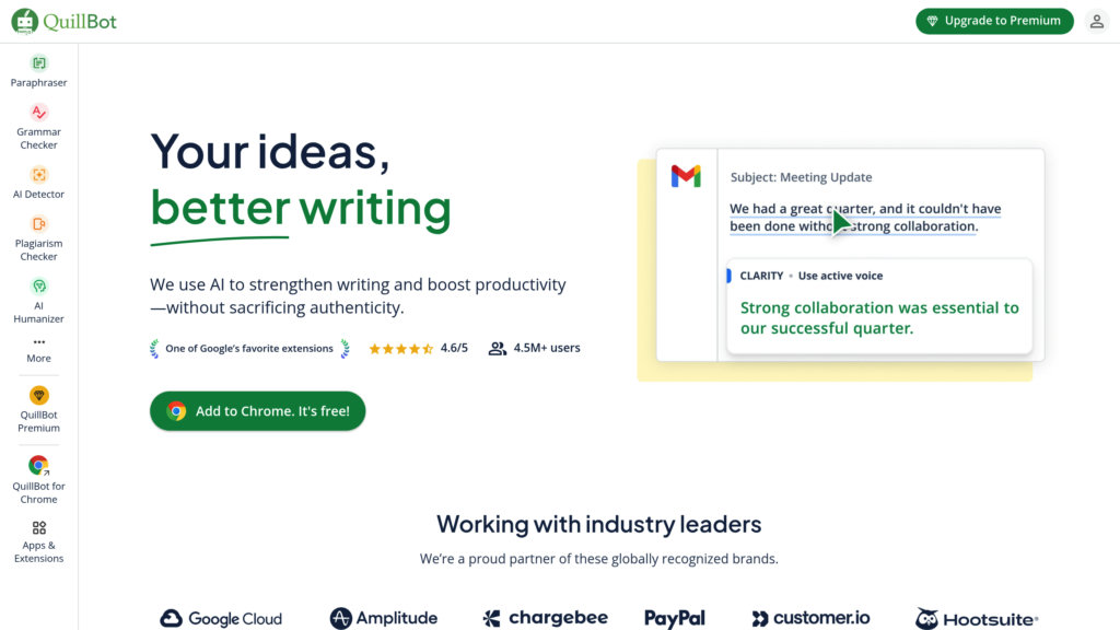 QuillBot screenshot