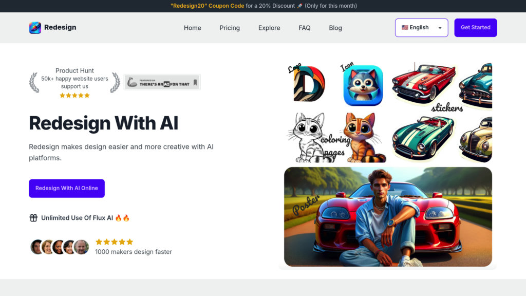 Redesign With AI screenshot