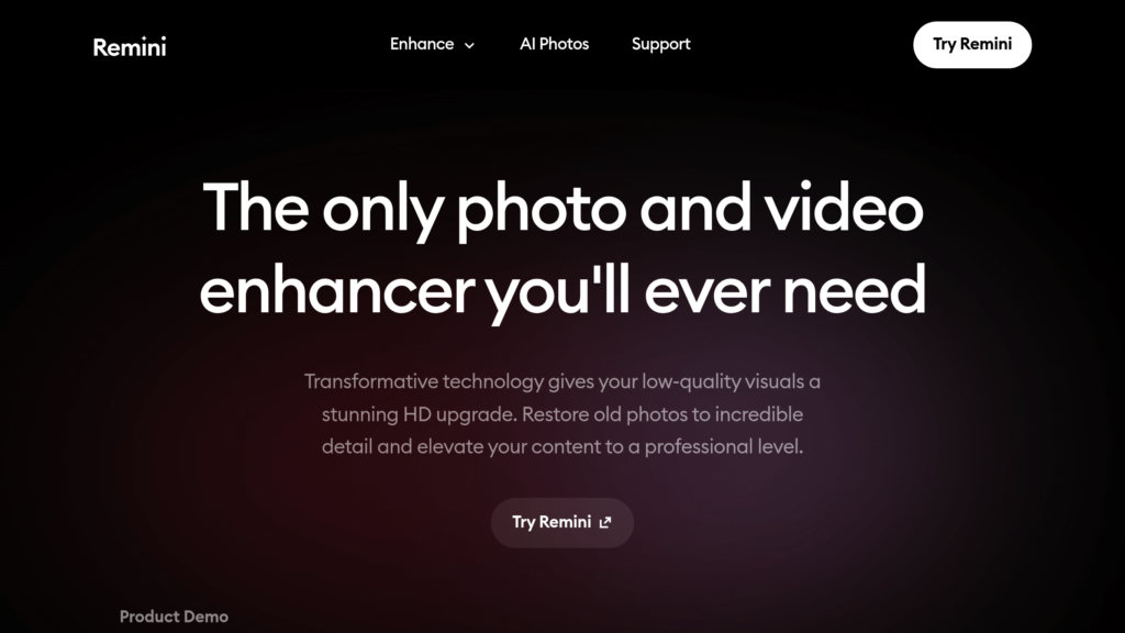 Remini AI screenshot