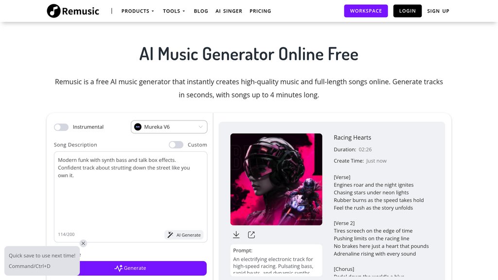 Remusic screenshot