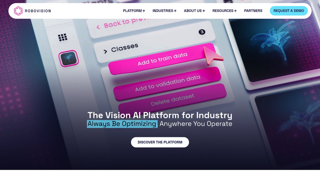 Robovision AI screenshot
