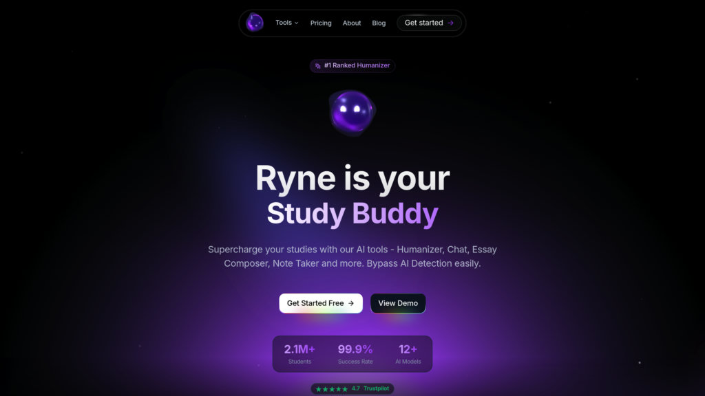 Ryne AI screenshot
