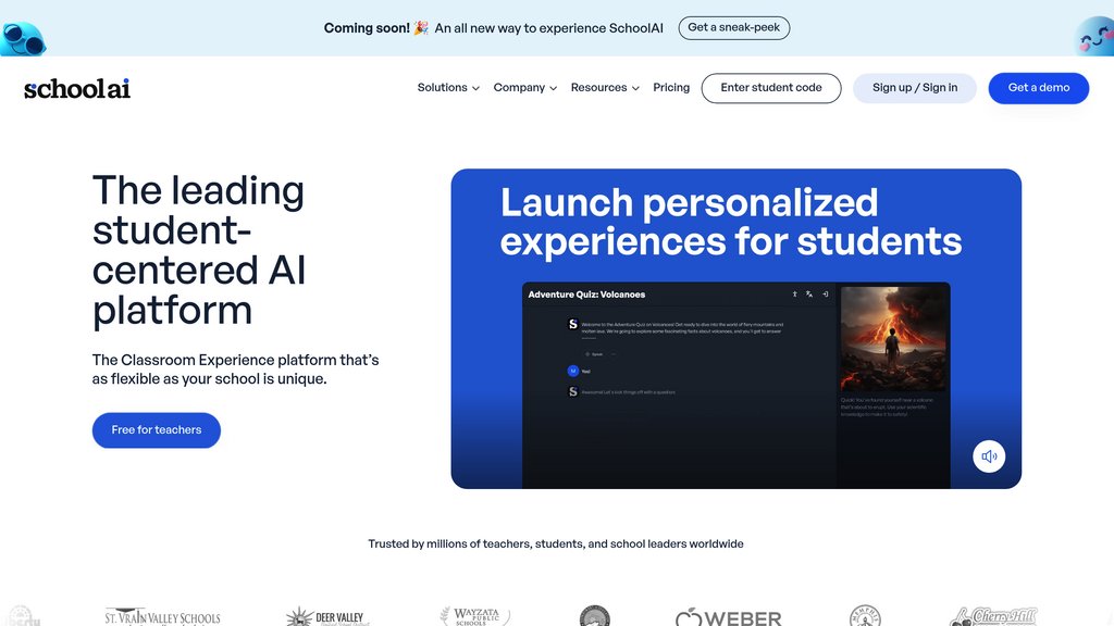 SchoolAI screenshot