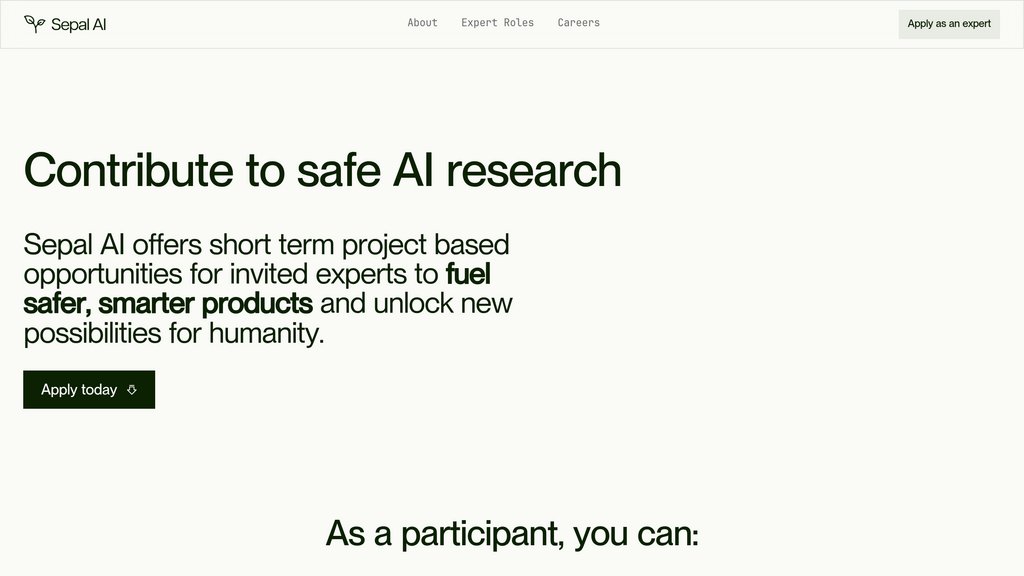 Sepal AI screenshot