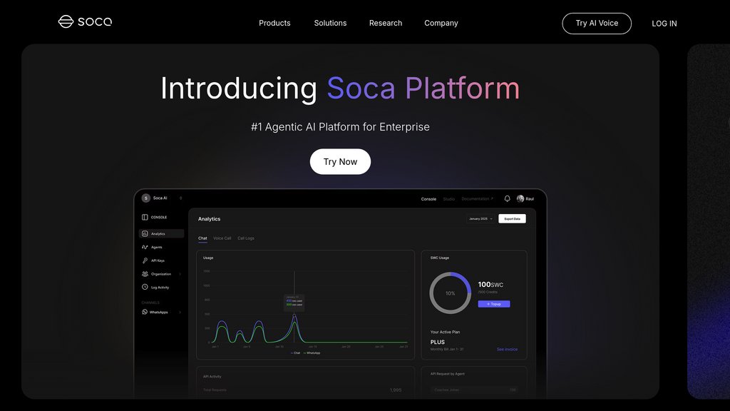 Soca AI screenshot