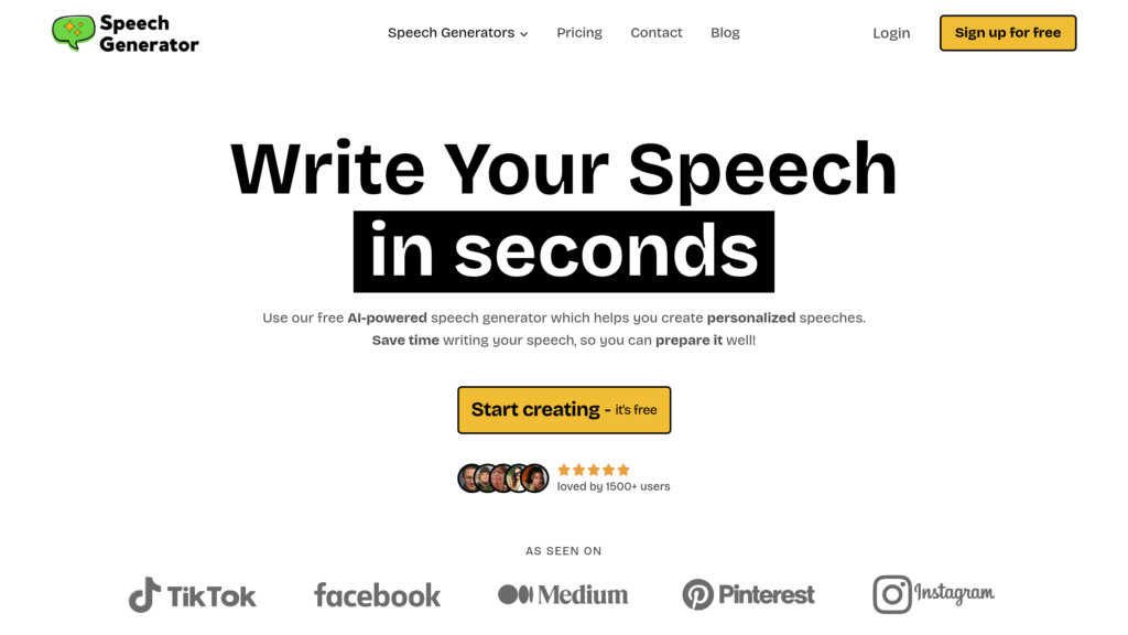 SpeechGenerator screenshot
