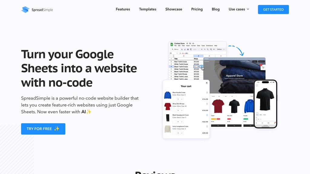 SpreadSimple screenshot