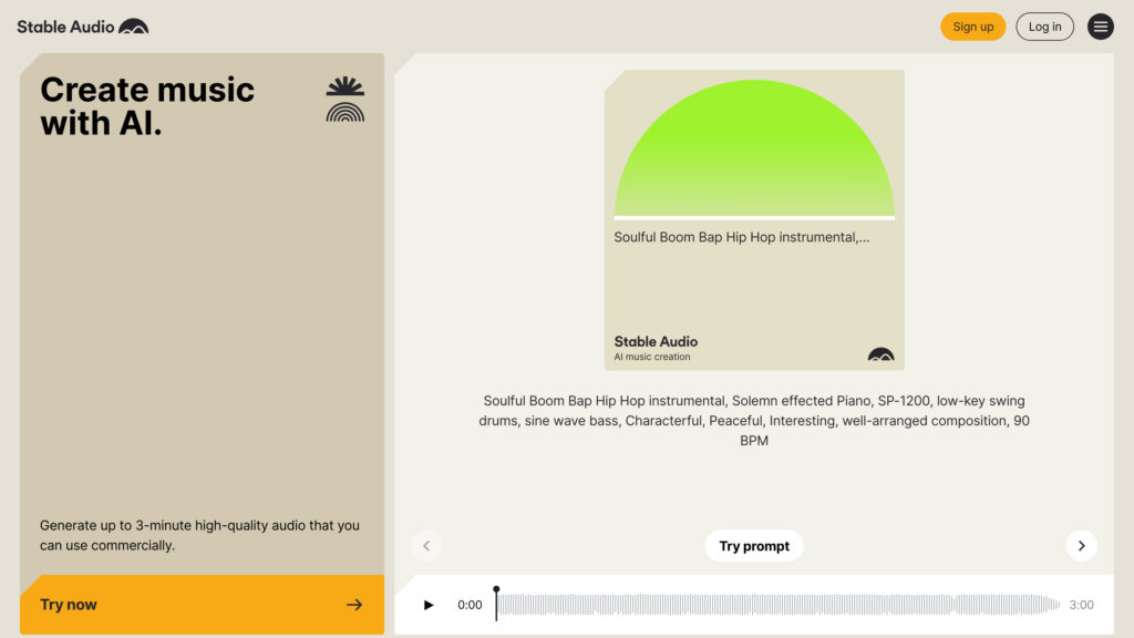 Stable Audio screenshot