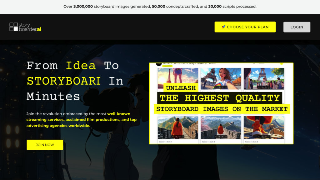 Storyboarder.ai screenshot