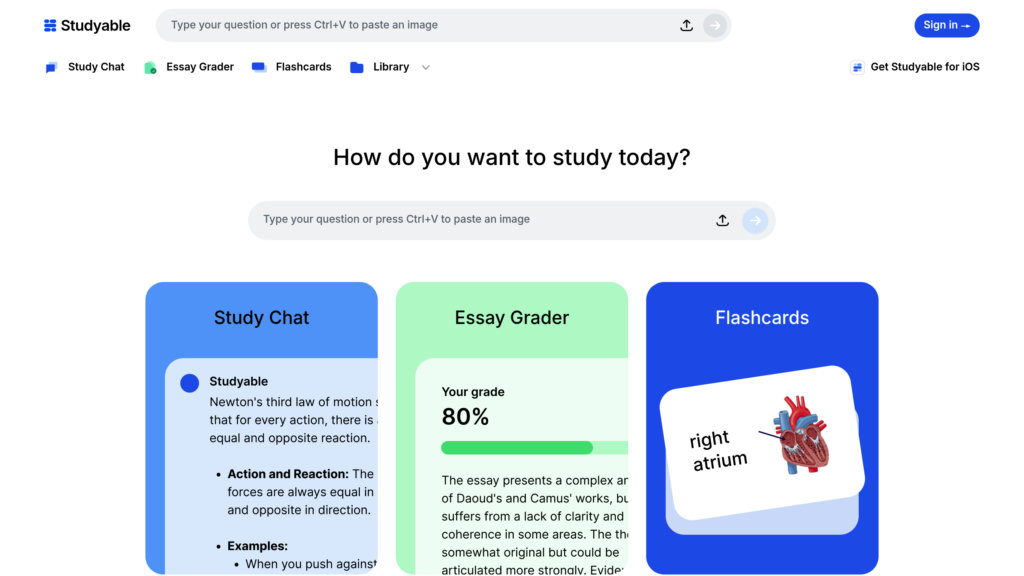 Studyable screenshot