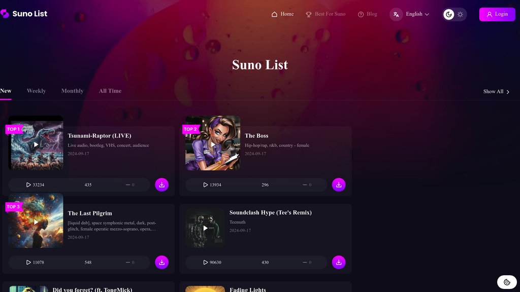 Suno AI screenshot