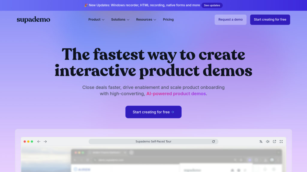 Supademo screenshot