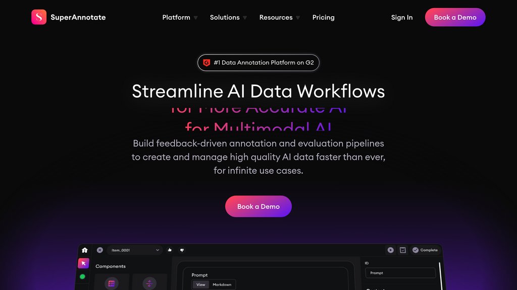 SuperAnnotate screenshot