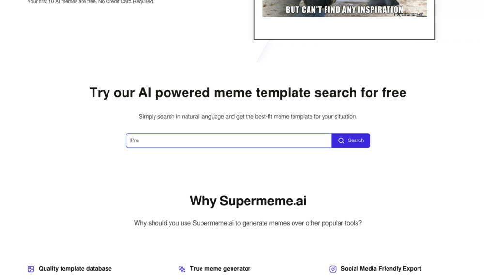 Supermeme.ai screenshot