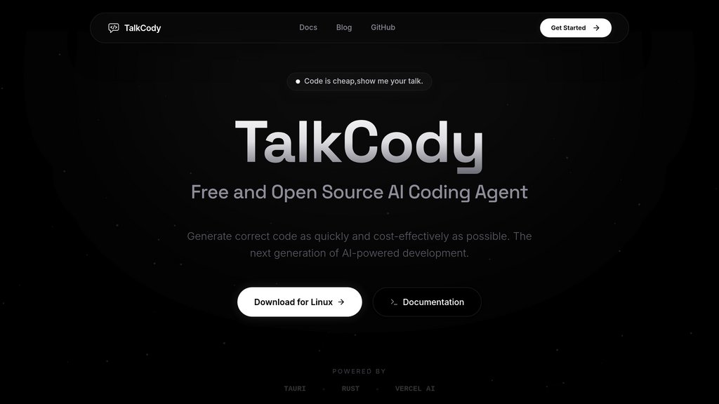 TalkCody screenshot