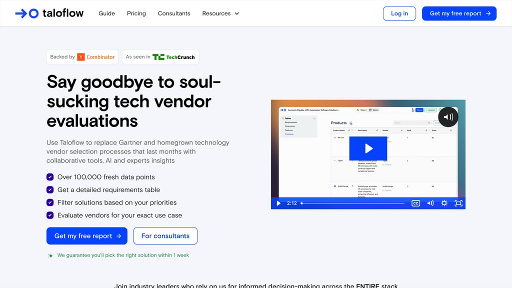 Taloflow screenshot