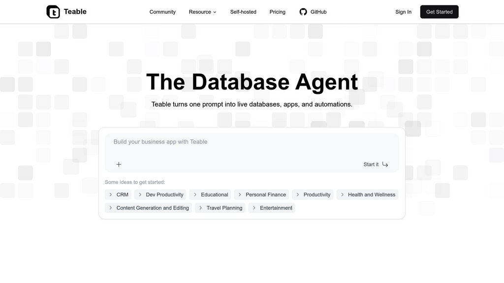 Teable screenshot